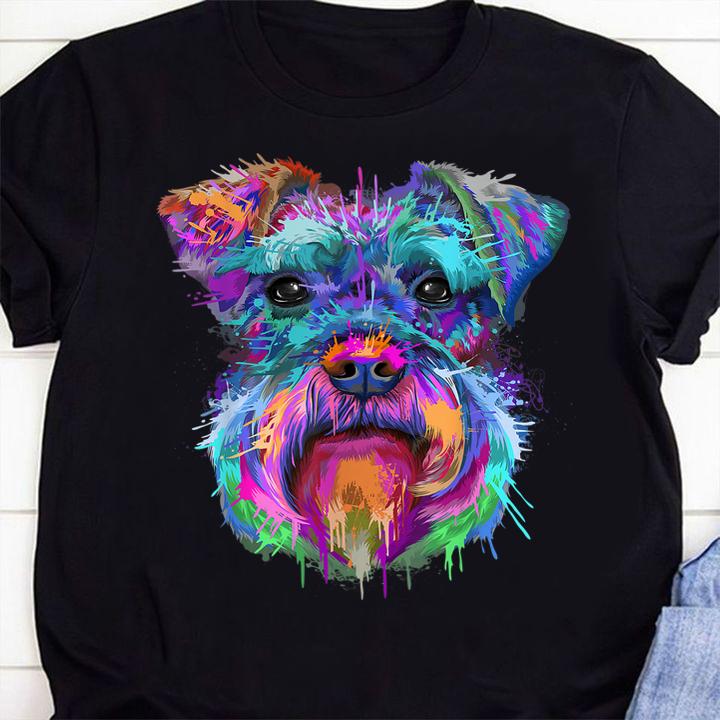 Hot Colorful Schnauzer t-shirt 52 Trending fashion news