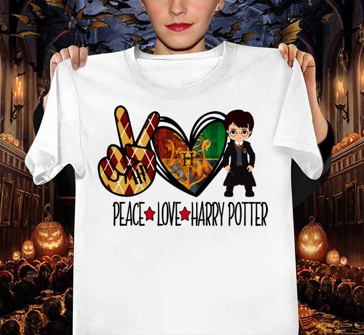 Peace Love Harry Potter shirt, St. Patrick's day t-shirt