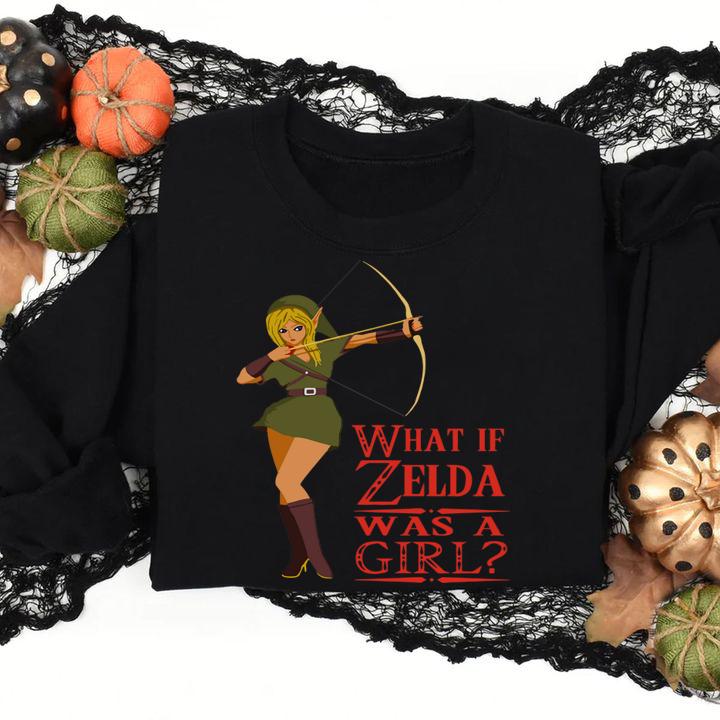 What if Zelda was a girl The Legend of Zelda t-shirt