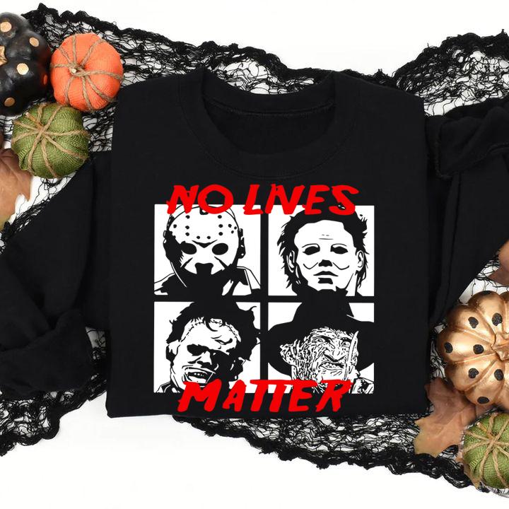 Horror Characters No Live Matter t-shirt