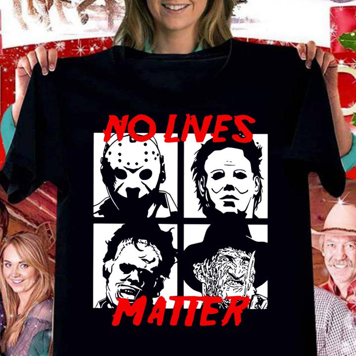 Horror Characters No Live Matter t-shirt