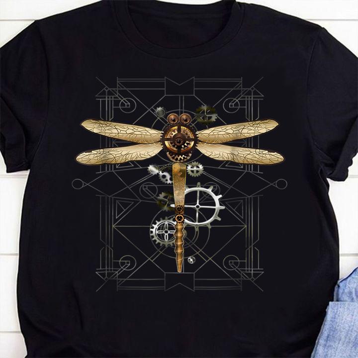 Steampunk Dragonfly Vintage Gears Goth t-shirt 31 Trending fashion news