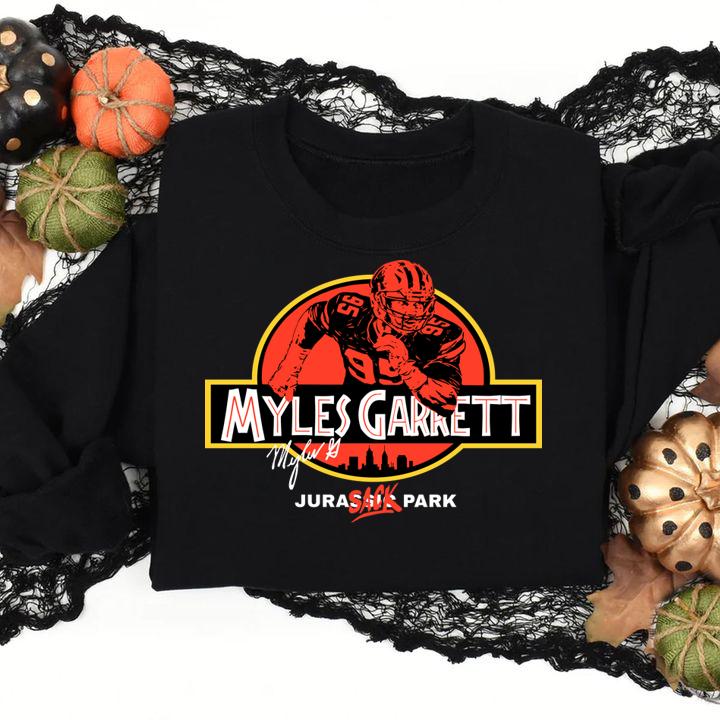 Jurassic Park Myles Garrett t-shirt