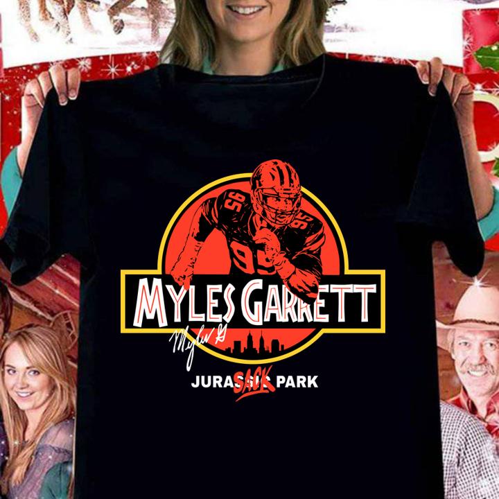 Jurassic Park Myles Garrett t-shirt