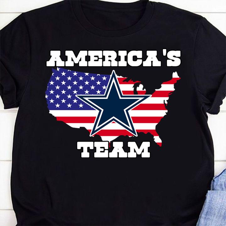 Americas Team American Flag Veteran Independence Day Dallas Cowboys t-shirt 12 Trending fashion news