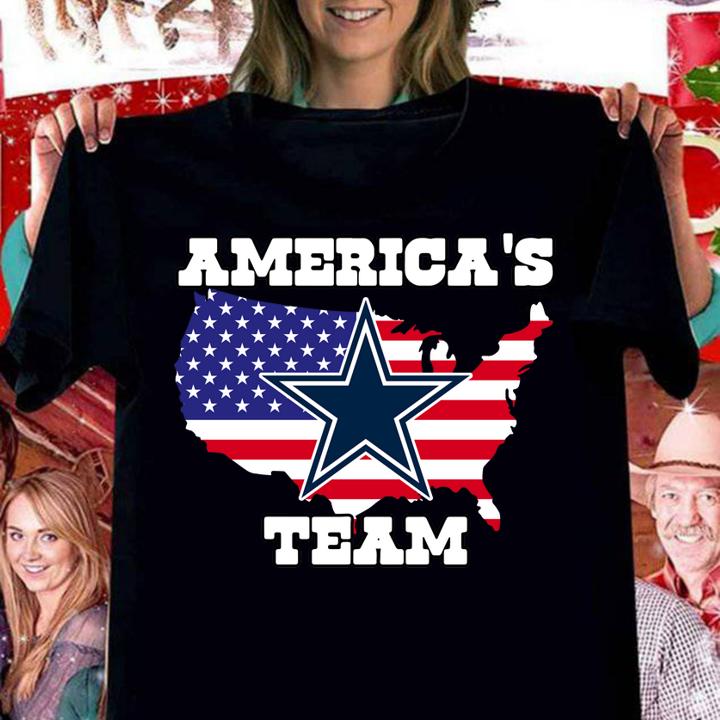 Americas Team American Flag Veteran Independence Day Dallas Cowboys t-shirt