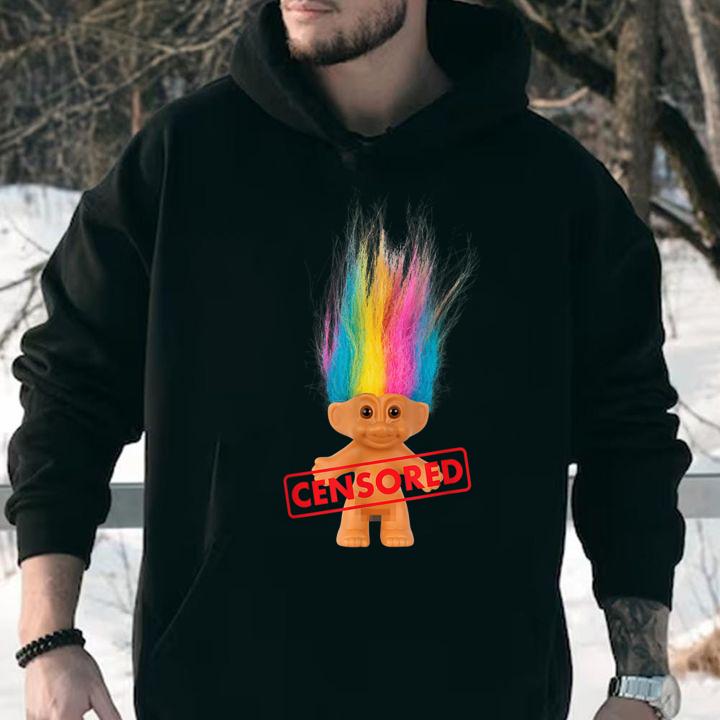 Dreamworks Trolls Censored Rainbow Hair Censored t-shirt