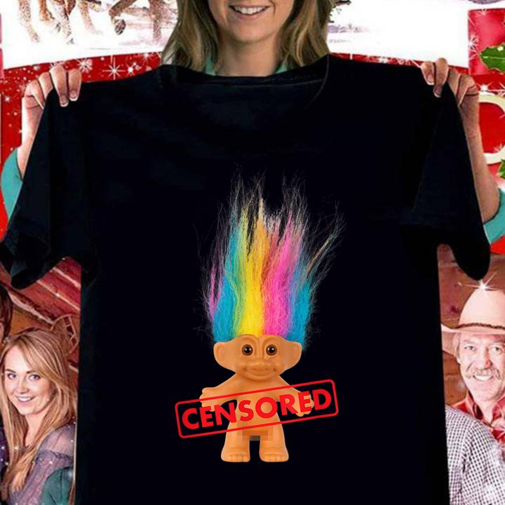 Dreamworks Trolls Censored Rainbow Hair Censored t-shirt