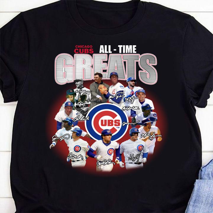 Mlb Chicago Cubs Baseball All-time Greats Signatures t-shirt 1 Trending fashion news