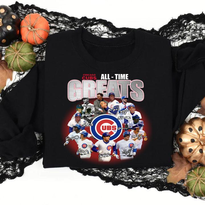 Mlb Chicago Cubs Baseball All-time Greats Signatures t-shirt