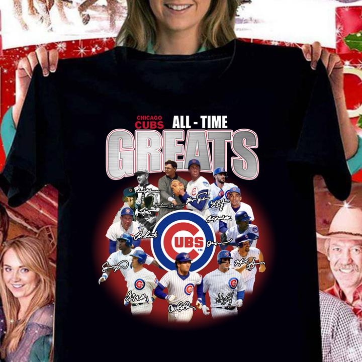Mlb Chicago Cubs Baseball All-time Greats Signatures t-shirt