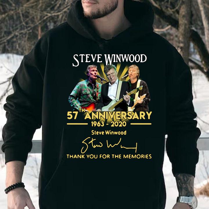 Steve Winwood 57th Anniversary 1963 2020 Thank You For The Memories Signatures t-shirt